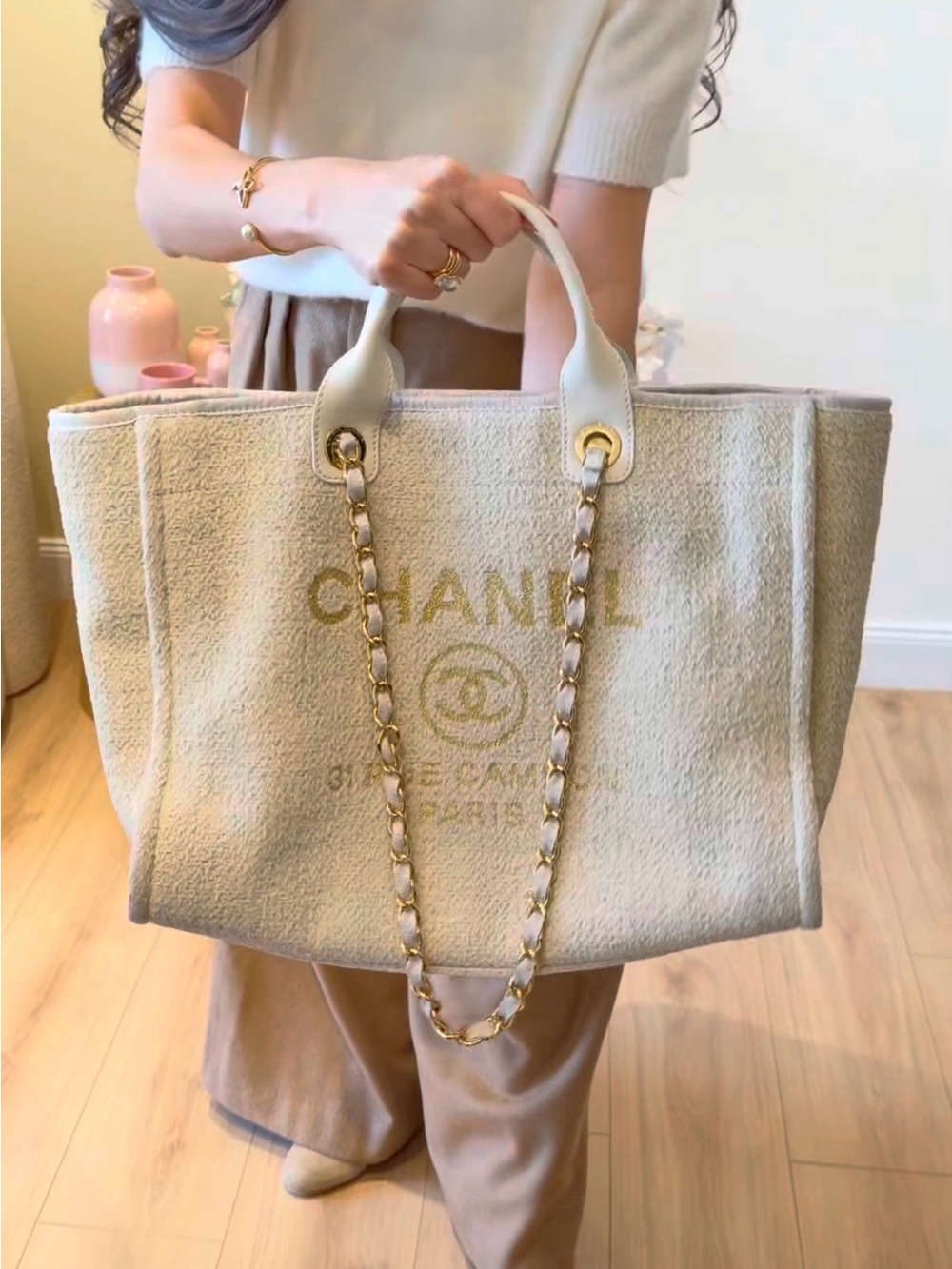 Novelty Tote Bag Canvas Beige Large / Gift GWP